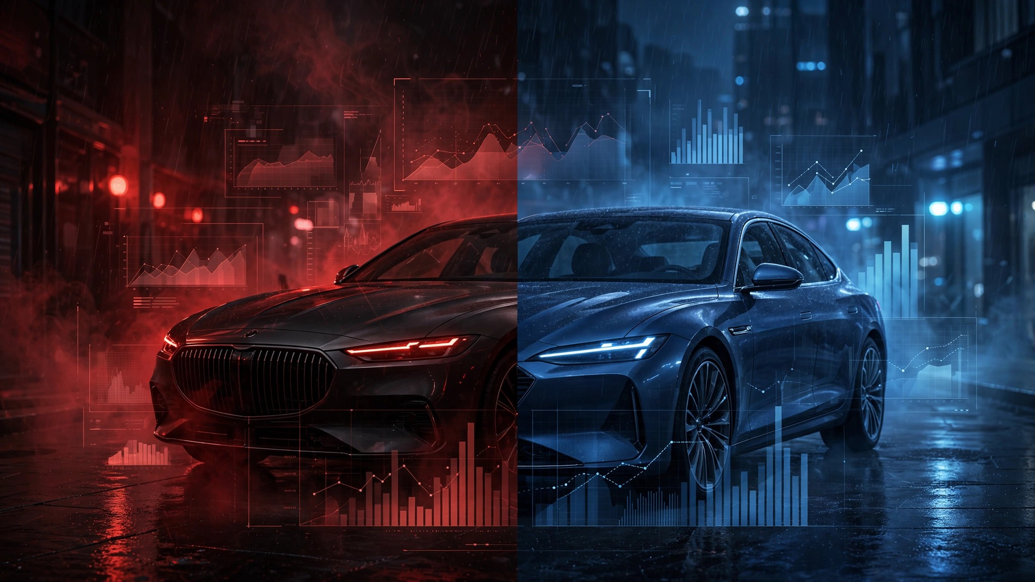 BMW sedan alongside competitors with fatality rate comparison