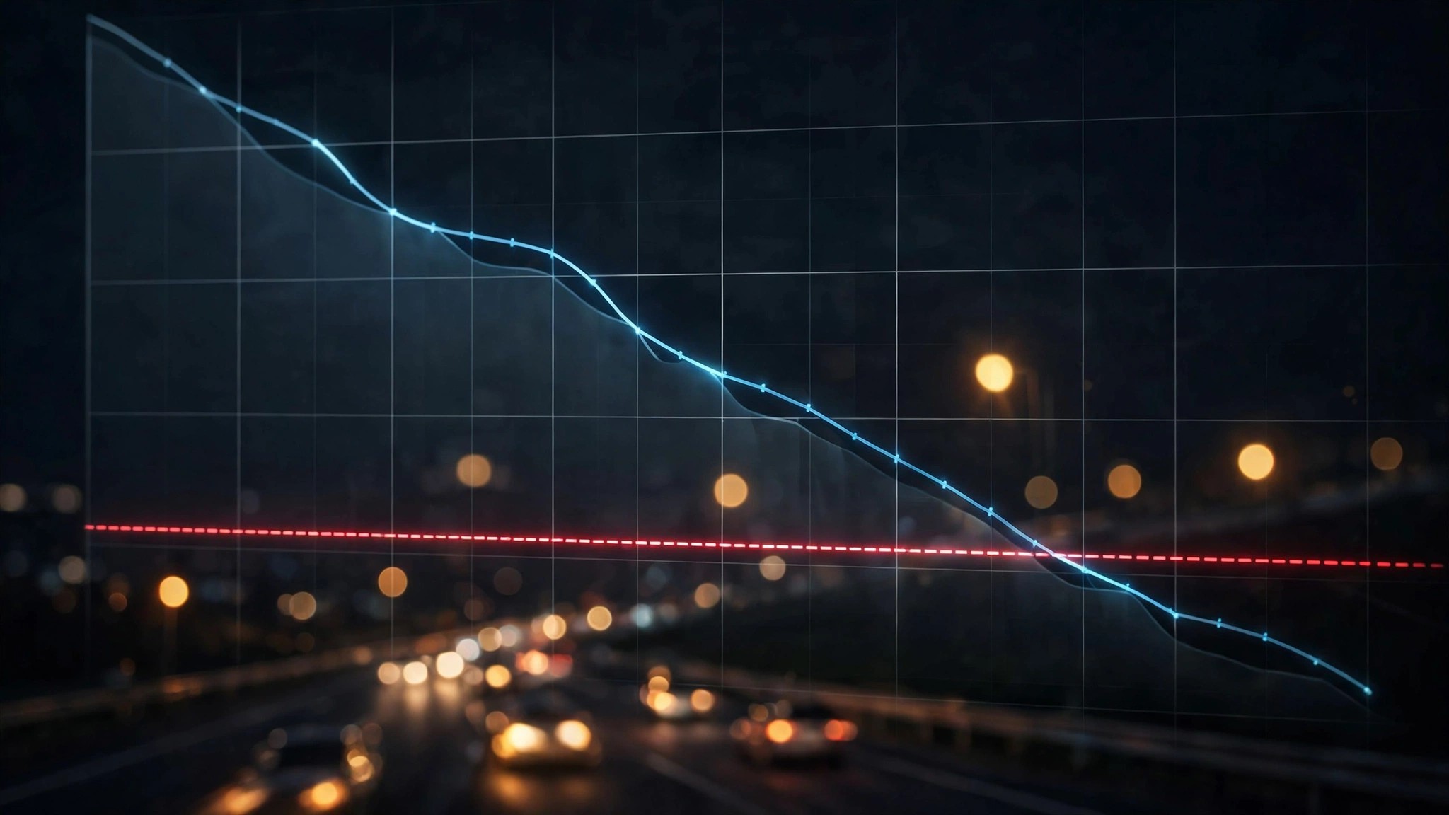Downward trending fatality data graph