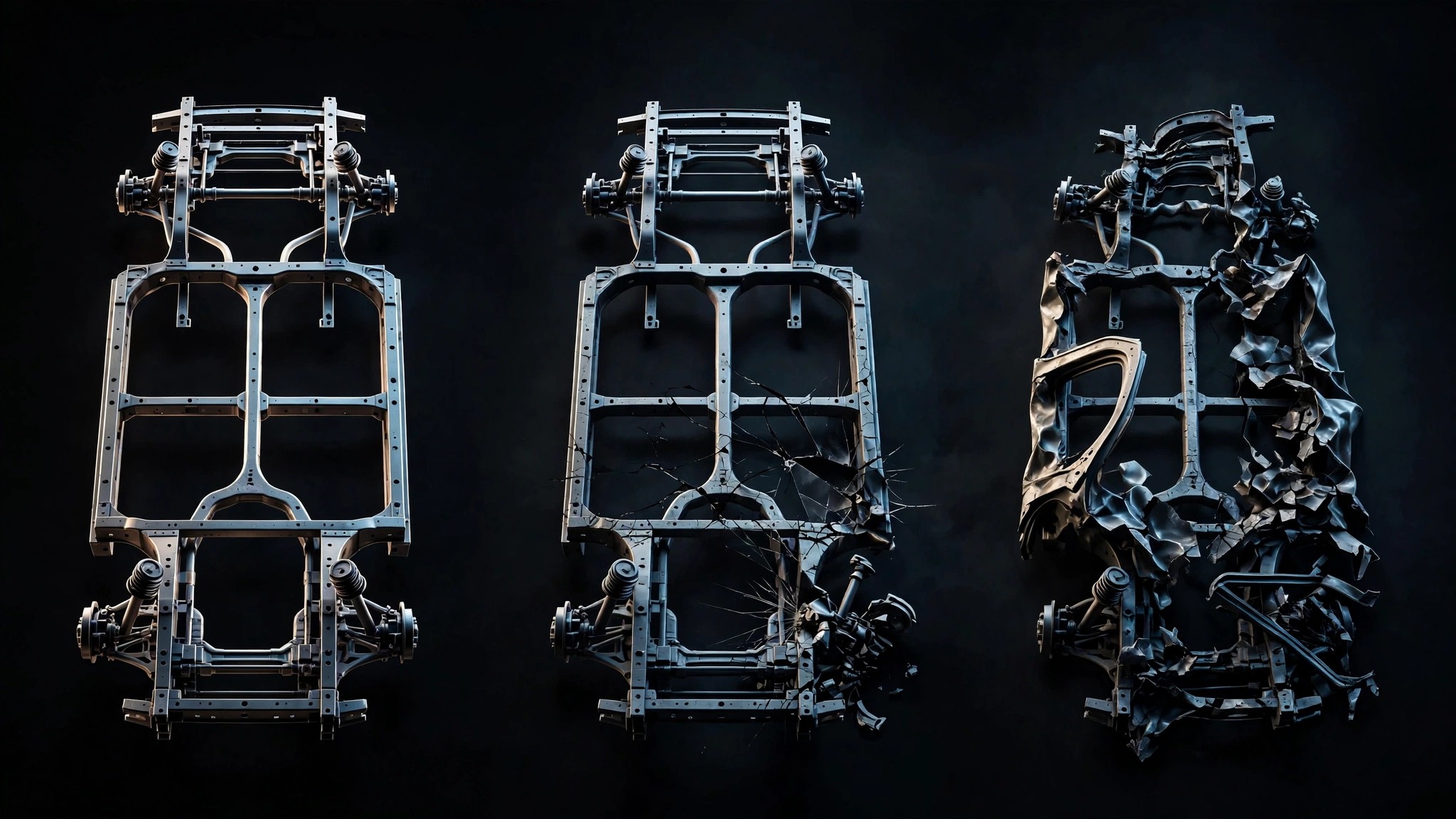 Three GM Delta platform cars - Cobalt, HHR, and Saturn Ion - with overlaid death rate statistics