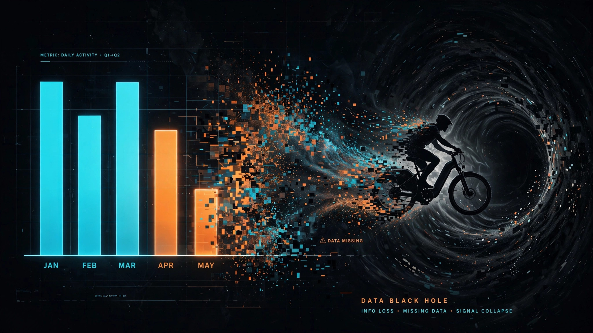 E-bike data black hole illustration