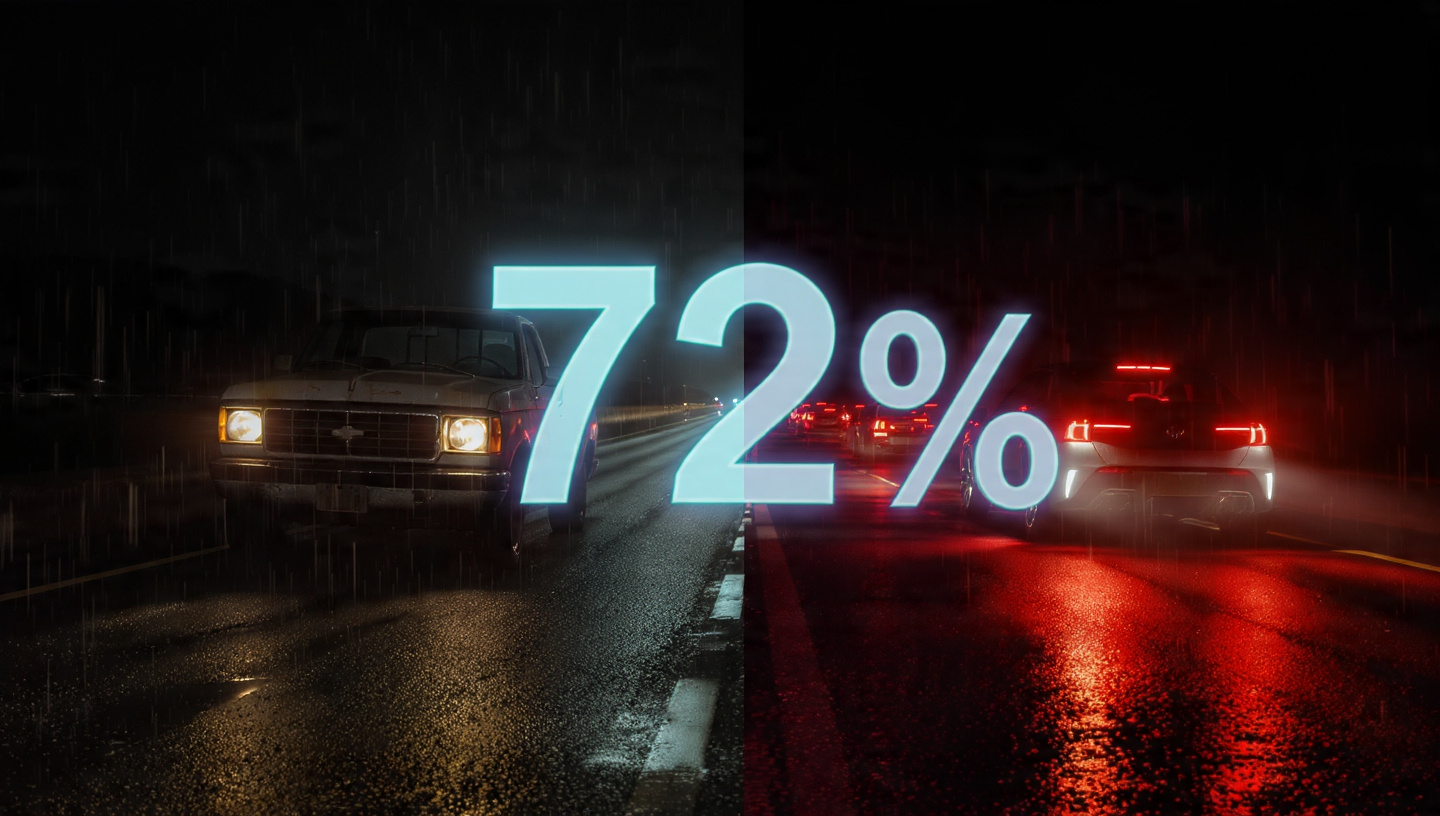 Data visualization showing pre-ESC vehicles dominating America's road death toll