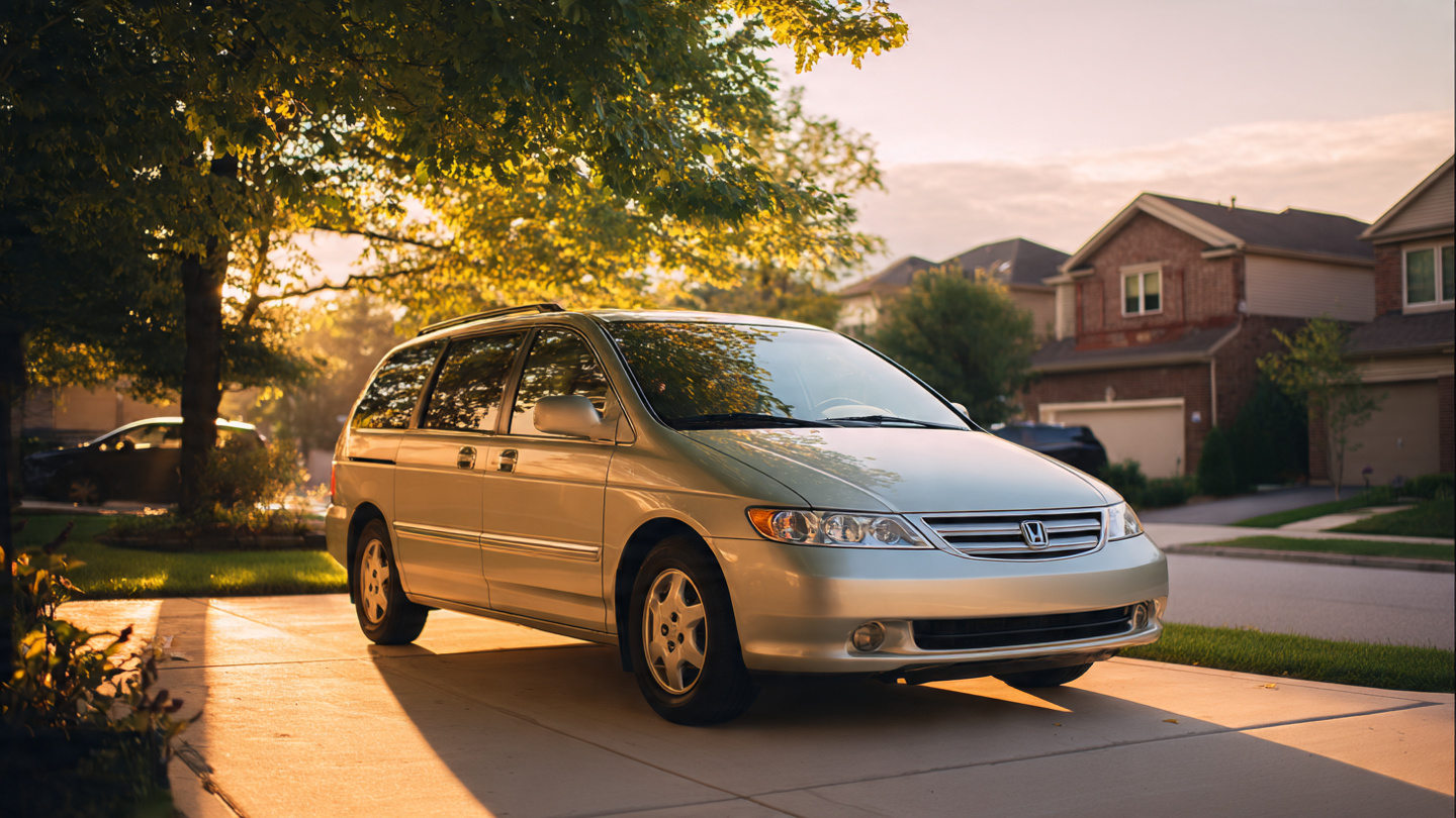 Honda Odyssey minivan on a suburban road