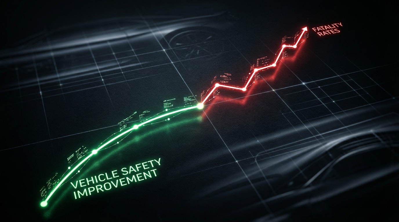 Two diverging safety trend lines — one improving, one worsening
