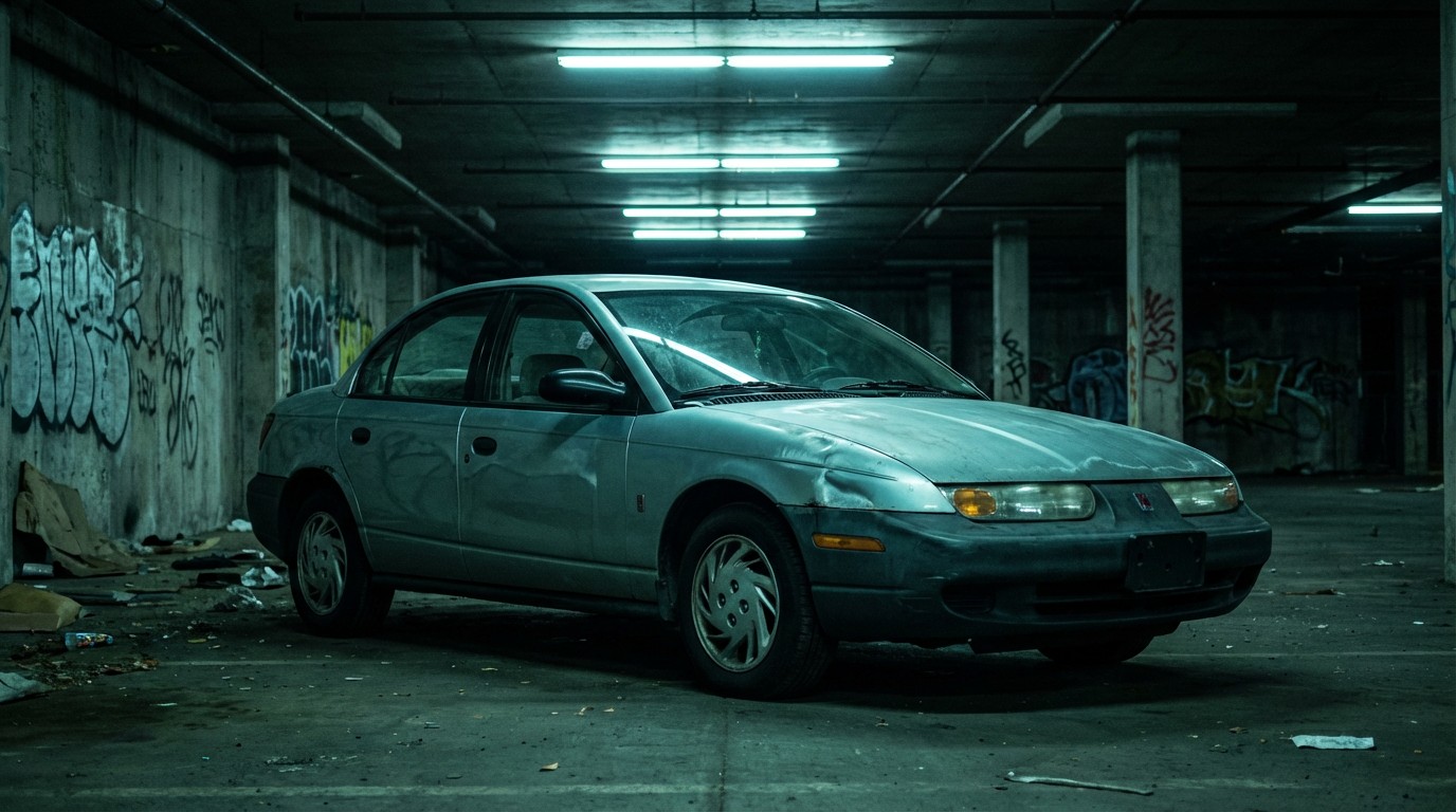 Saturn SL sedan with dent-proof polymer panels