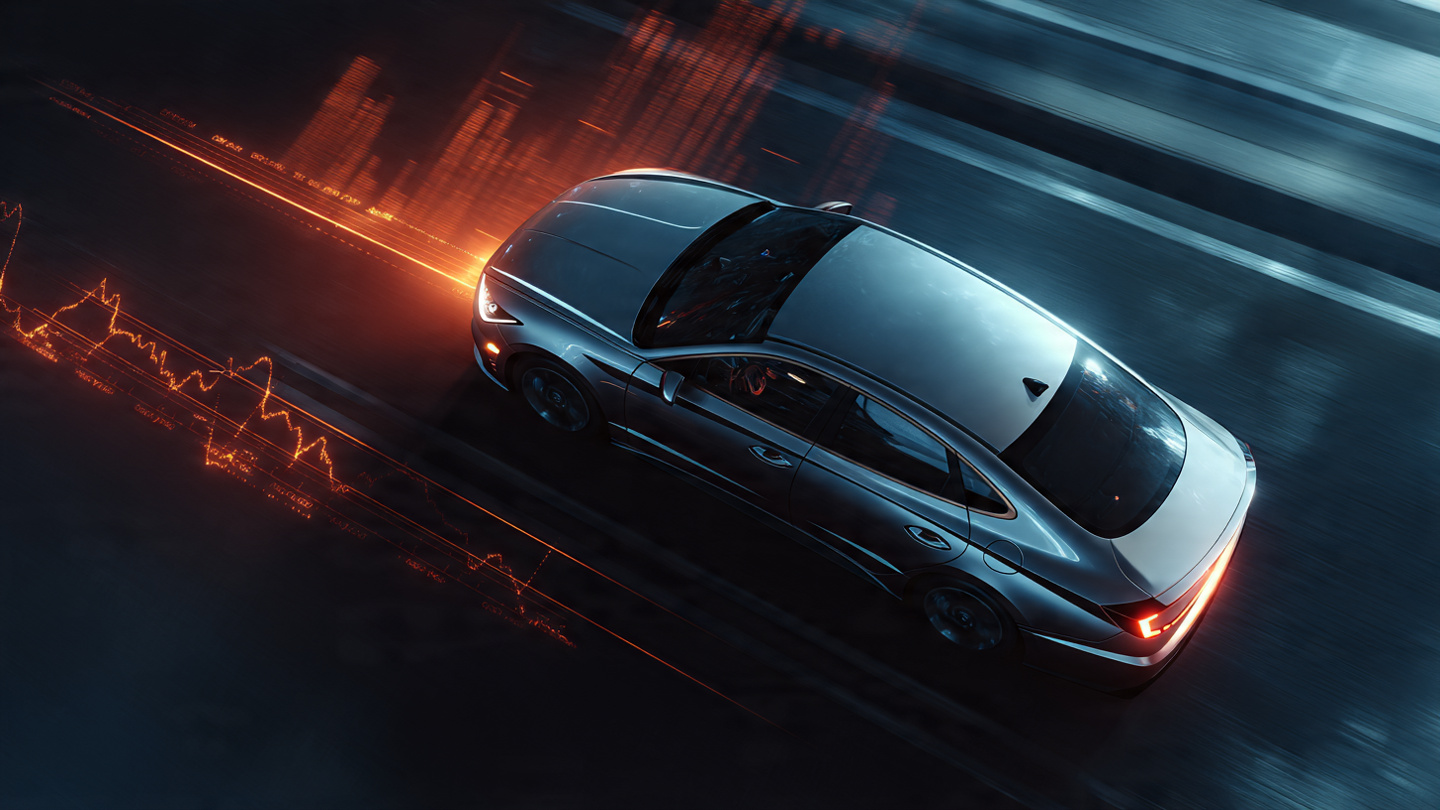 Hyundai Sonata YF generation silhouette with FARS data overlay