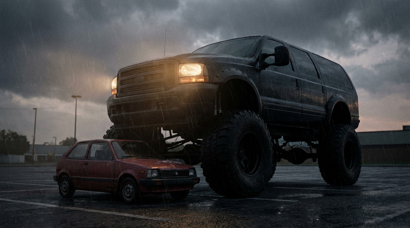 SUV vs car size contrast